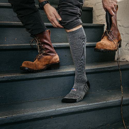 Over the Calf Wool Work Sock - Image 7